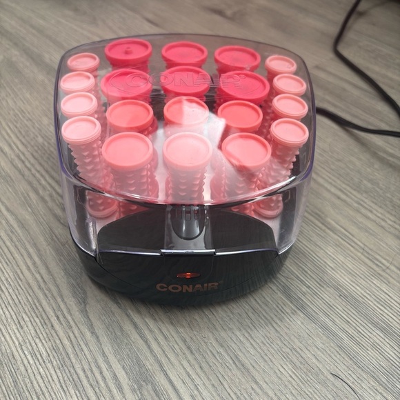 Conair Hair Setter 20 Hot Rollers Curlers Instant Heat Ionic Pink Works No Clips - Picture 1 of 6